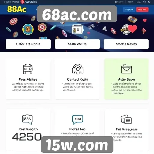 Análise das principais funcionalidades do site 68ac.com